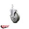 Service Caster 5 Inch Gray Polyurethane Wheel Swivel 3/4 Inch Square Stem Caster with Brake SCC-SQ20S514-PPUB-GRY-TLB-34 - alternate 3